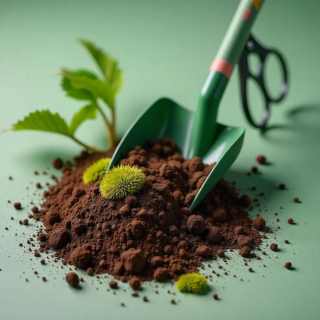 Beautiful native wildflowers in a meadow  