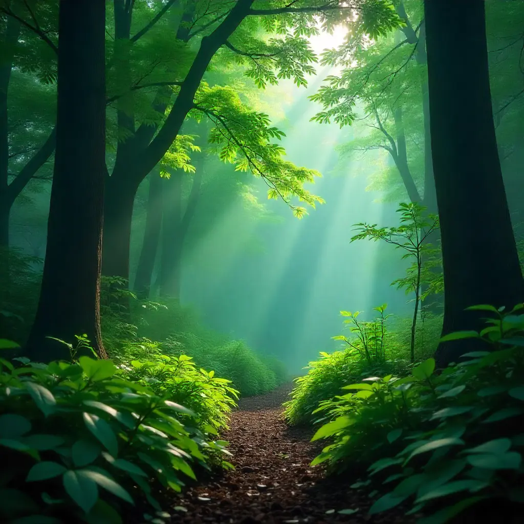 Lush green forest in the Southeast region  