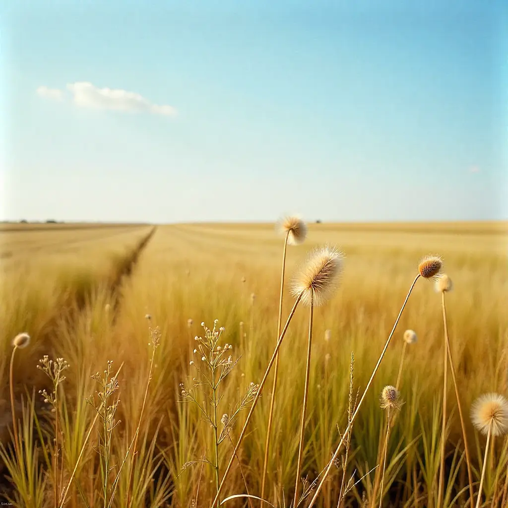 Prairie grasslands in Midwest US  